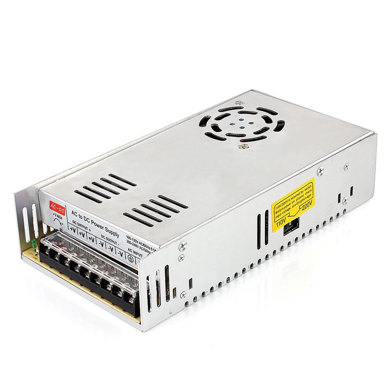 SUPERNIGHT مزود الطاقة المتنقل SUPERNIGHT 12V 30A، 110-240 فولت تيار متردد إلى تيار مستمر 360 واط محول عالمي منظم لمشغل الطابعة ثلاثية الأبعاد، CCTV، راديو، أضواء شريط LED، مشروع الكمبيوتر - Image 1